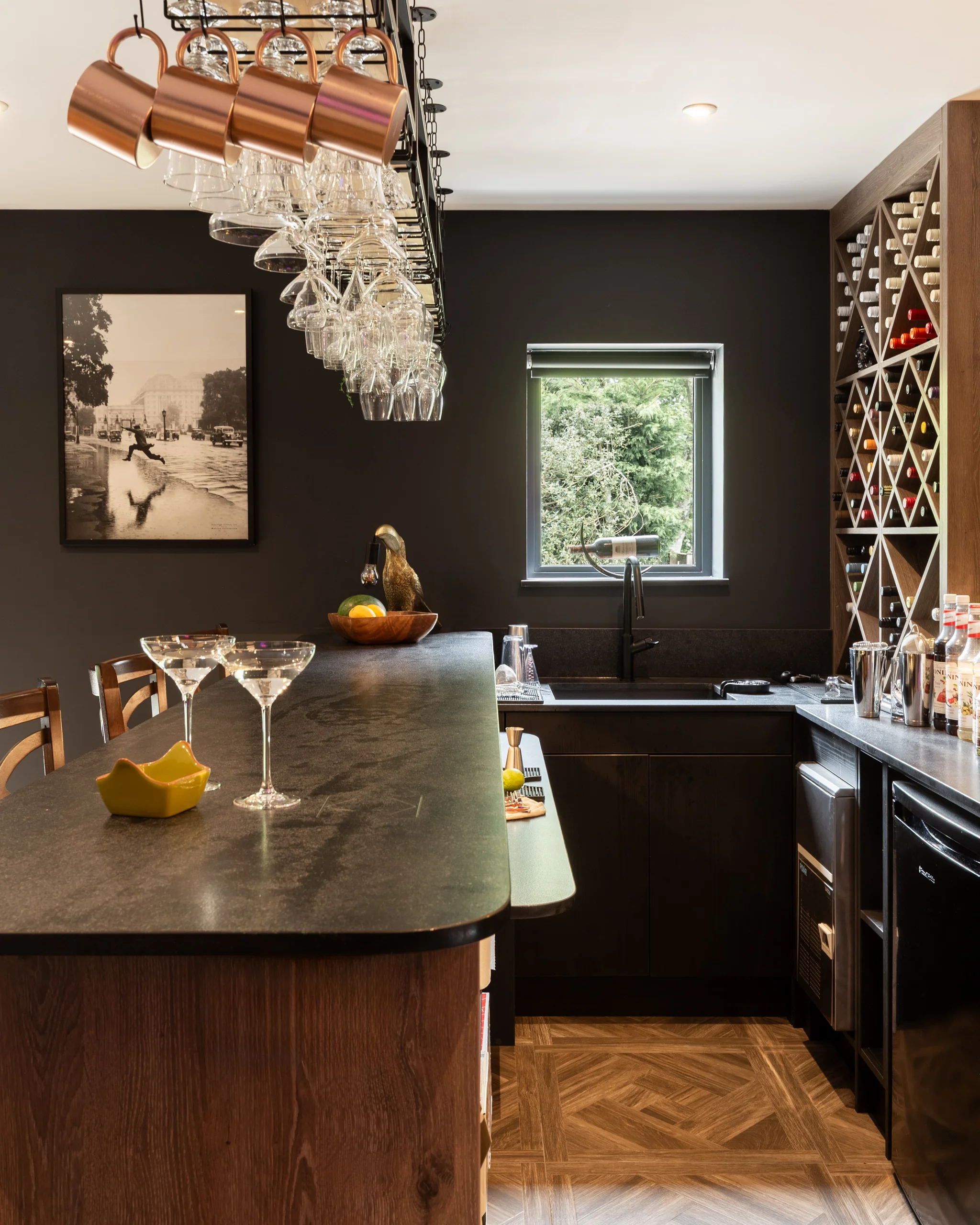 Family Kitchen with Pantry and Home Bar in Bramhope